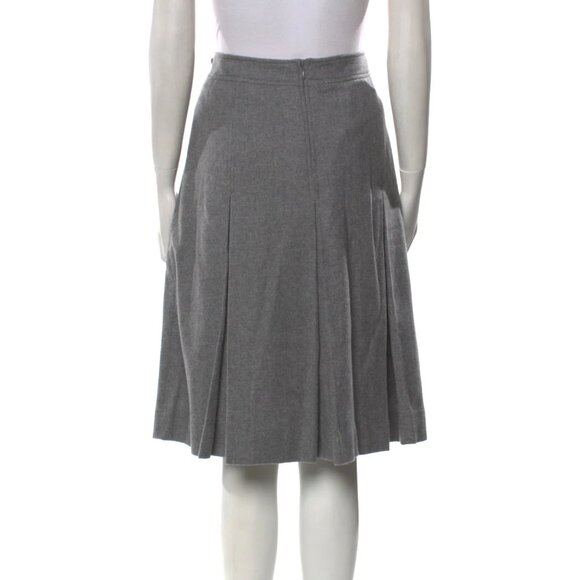 New Rag & Bone Virgin Wool Knee-Length Pleated Skirt, Size 10 - Picture 3 of 4
